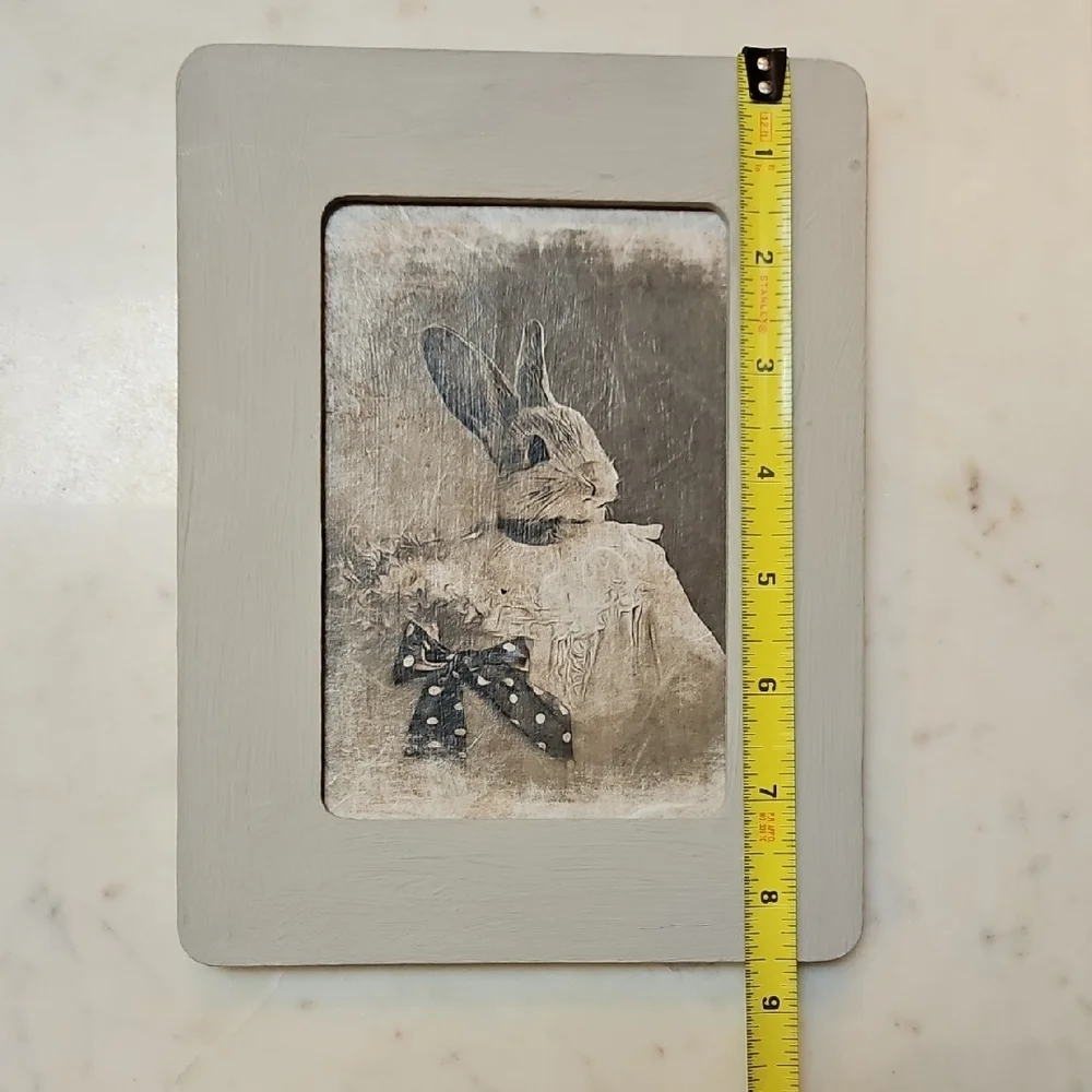 Rustic Gray Rabbit Portrait Frames